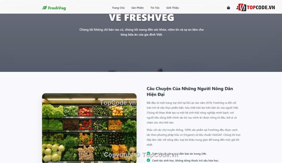 Web bán rau quả,website bán rau củ,Web app bán hàng